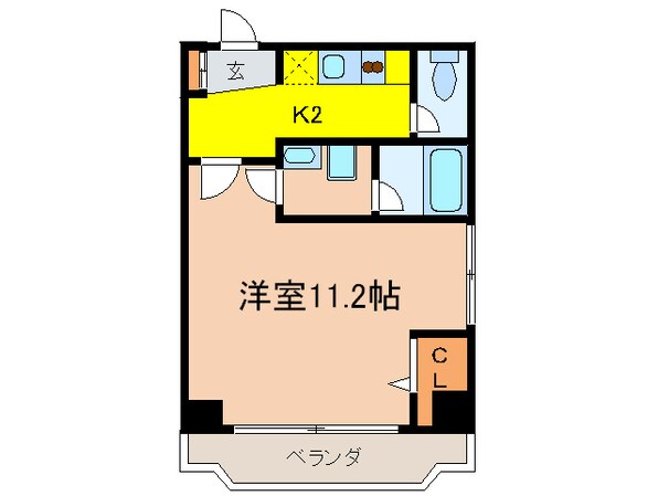 フィーブルサカエの物件間取画像